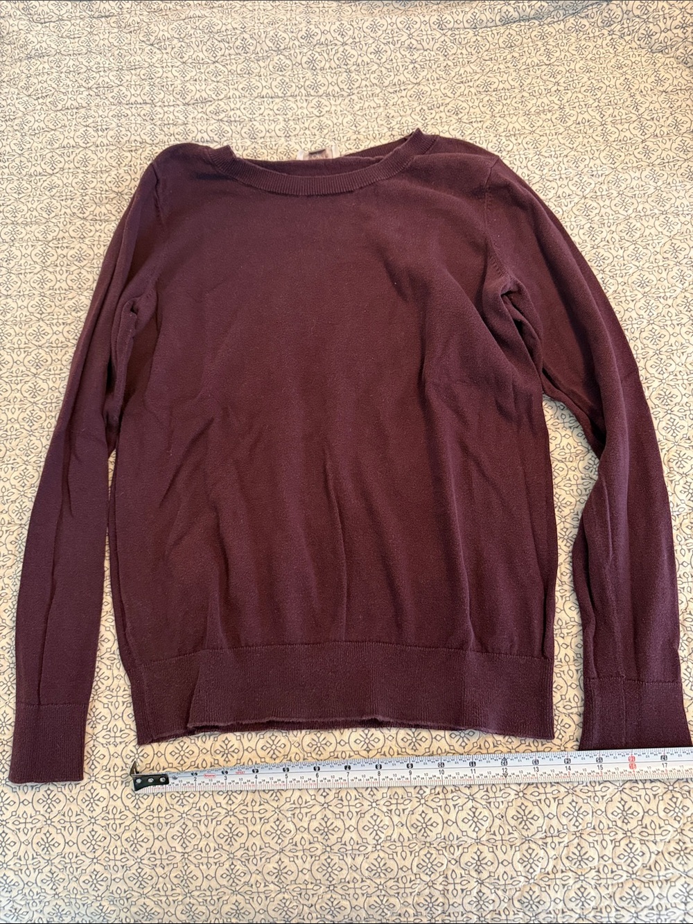 LOFT Women's Scoop Neck Sweater in Deep Plum